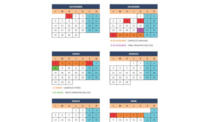 calendario 2018/2018 escuela padel norte, vitoria-gasteiz