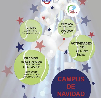 campus de navidad padel norte